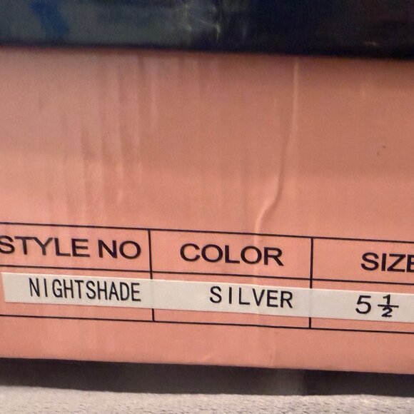 LADY GODIVA SILVER NIGHTSHADE PLATFORM LONG LACE-UP SANDALS NEW IN BOX (NWT) - Picture 13 of 14